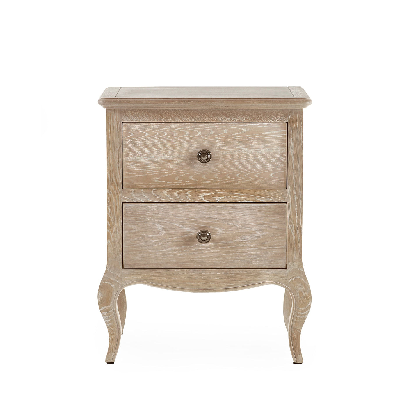 Camille 2 Drawer Bedside - Light Brown - CAM401