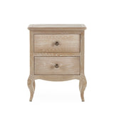 Camille 2 Drawer Bedside - Light Brown - CAM401
