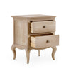 Camille 2 Drawer Bedside - Light Brown - CAM401