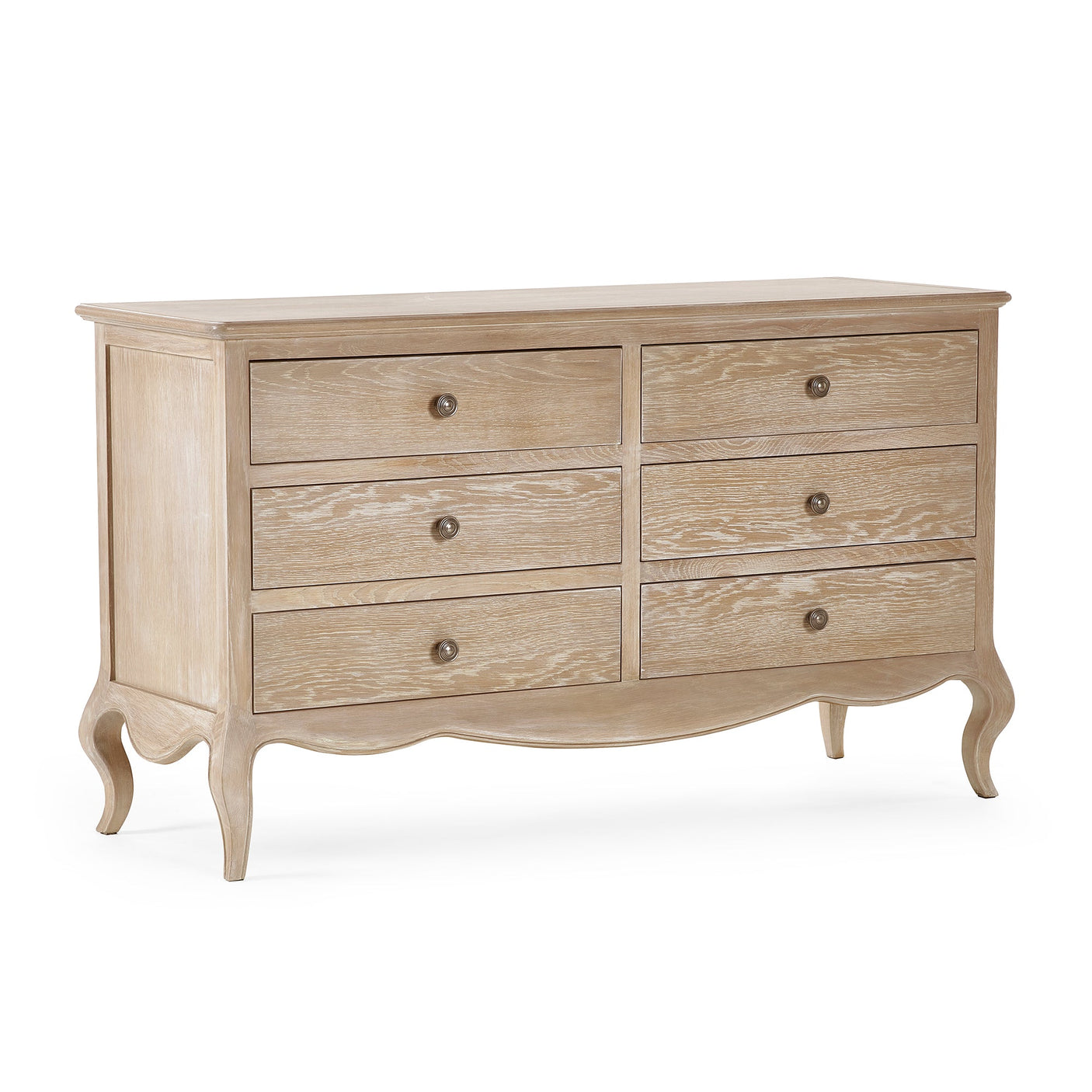 Camille 6 Drawer Wide Chest - Light Brown - CAM403