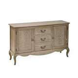 Camille French Style 2 Door 2 Drawer Sideboard Limed Oak