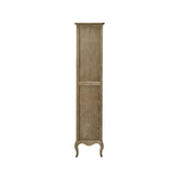 Camille French Style Tall Bookcase with Drawers Limed Oak