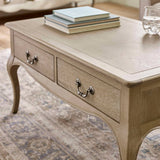 Camille French Style Rectangular Coffee Table Limed Oak
