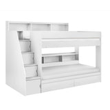 Camelot Staircase Bunk - White - CAM810
