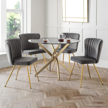 Cannes Dining Chair (Set of 2) - Grey - CAN203