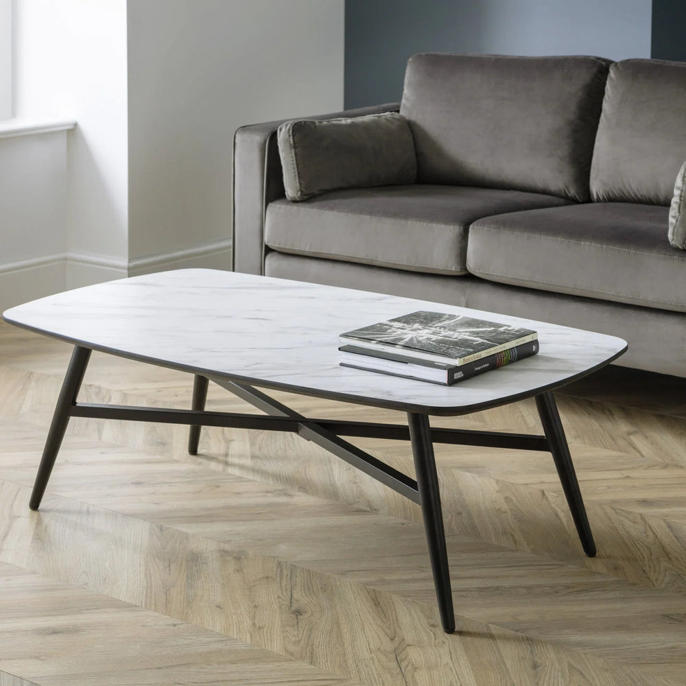 Caruso Coffee Table - White - CAR301