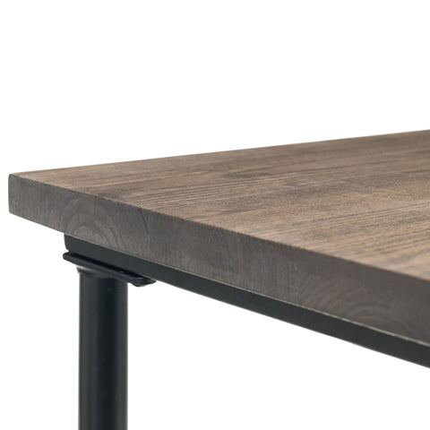 Carnegie Pipe Desk - Dark Brown - CAR501