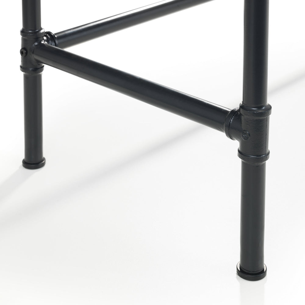 Carnegie Pipe Desk - Dark Brown - CAR501