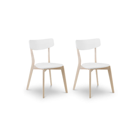 Casa Dining Chair (Set of 2) - White - CAS106