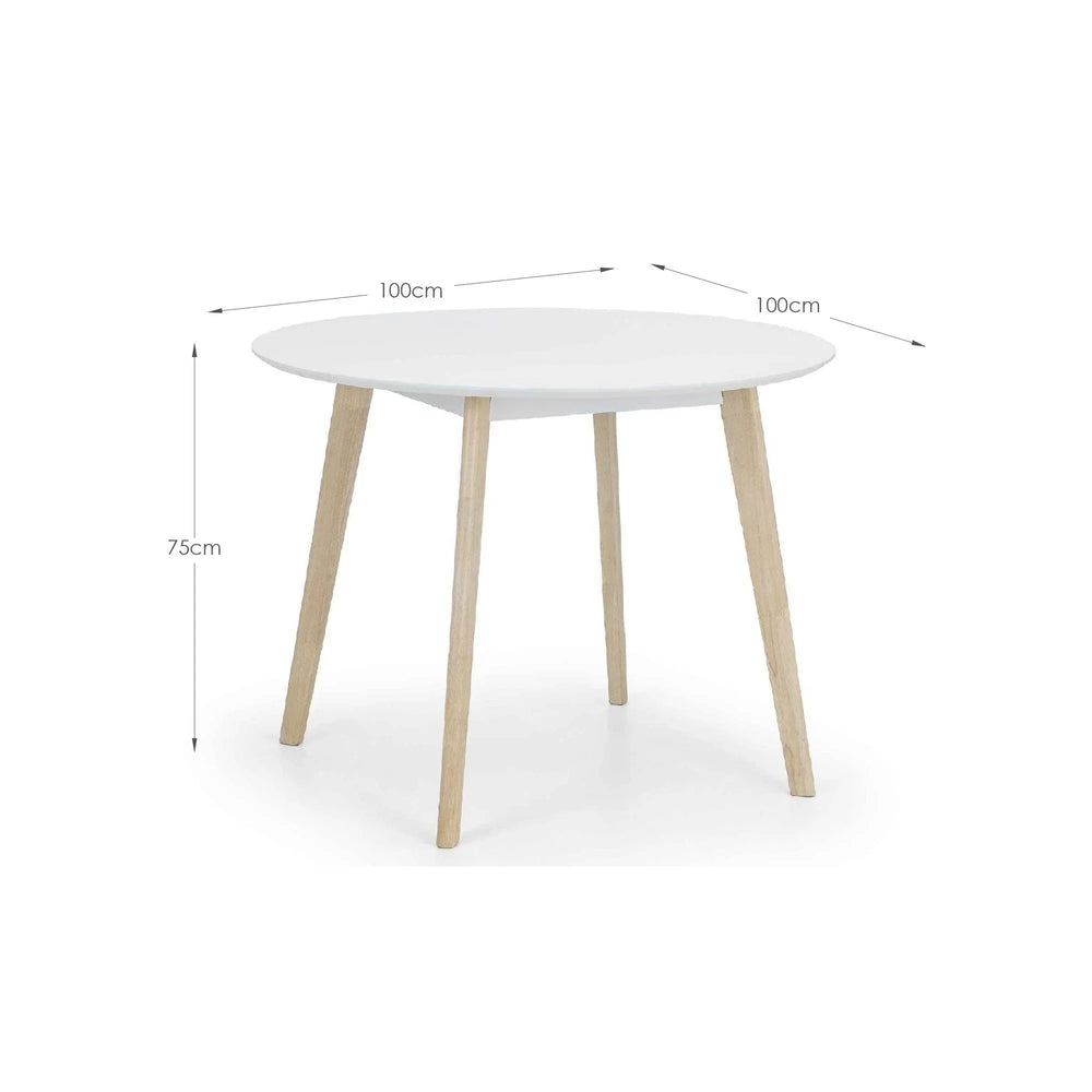 Casa Round Dining Table - Grey - CAS201