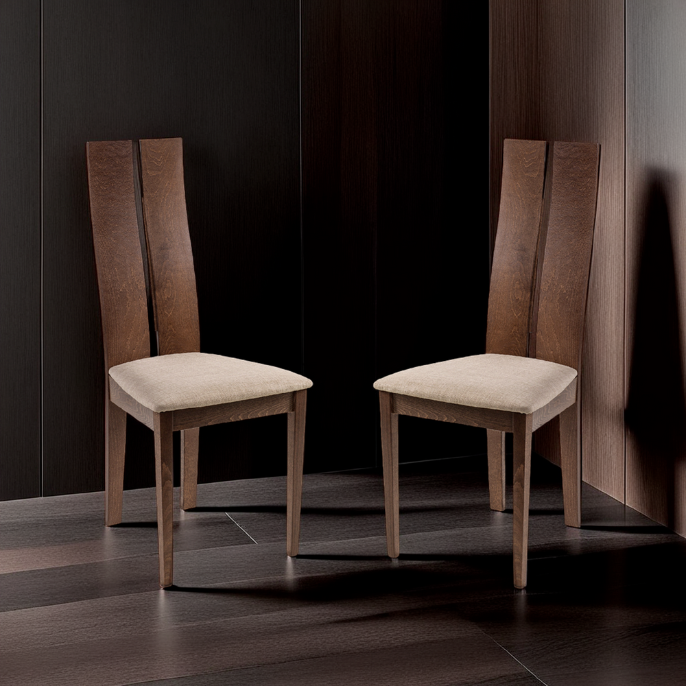 Cayman Dining Chair (Set of 2) - Dark Brown - CAY802