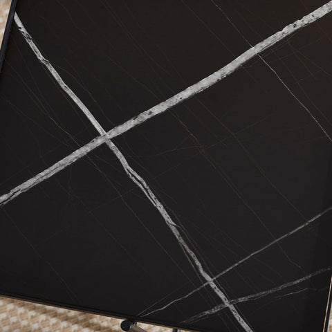 Celia Side Table - Black and White - CEL001