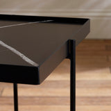 Celia Side Table - Black and White - CEL001