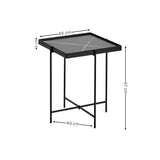 Celia Side Table - Black and White - CEL001