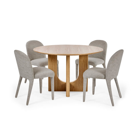 Cellini Round Dining Table - Oak - CEL501