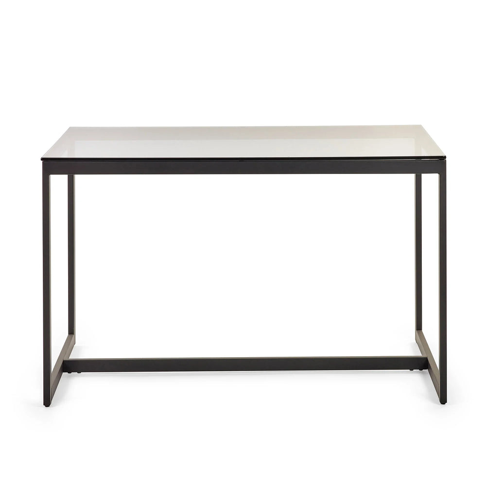 Chicago Dining Table - Glass and Black - CHI015