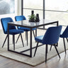 Chicago Dining Table - Glass and Black - CHI015