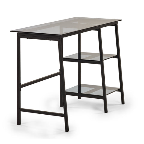 Chicago Desk - Glass and Black - CHI016
