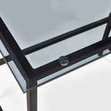 Chicago Desk - Glass and Black - CHI016
