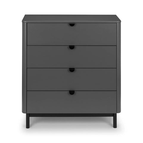 Chloe 4 Drawer Chest - Grey - CHL003