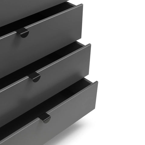 Chloe 6 Drawer Wide Chest - Grey - CHL004