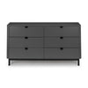 Chloe 6 Drawer Wide Chest - Grey - CHL004