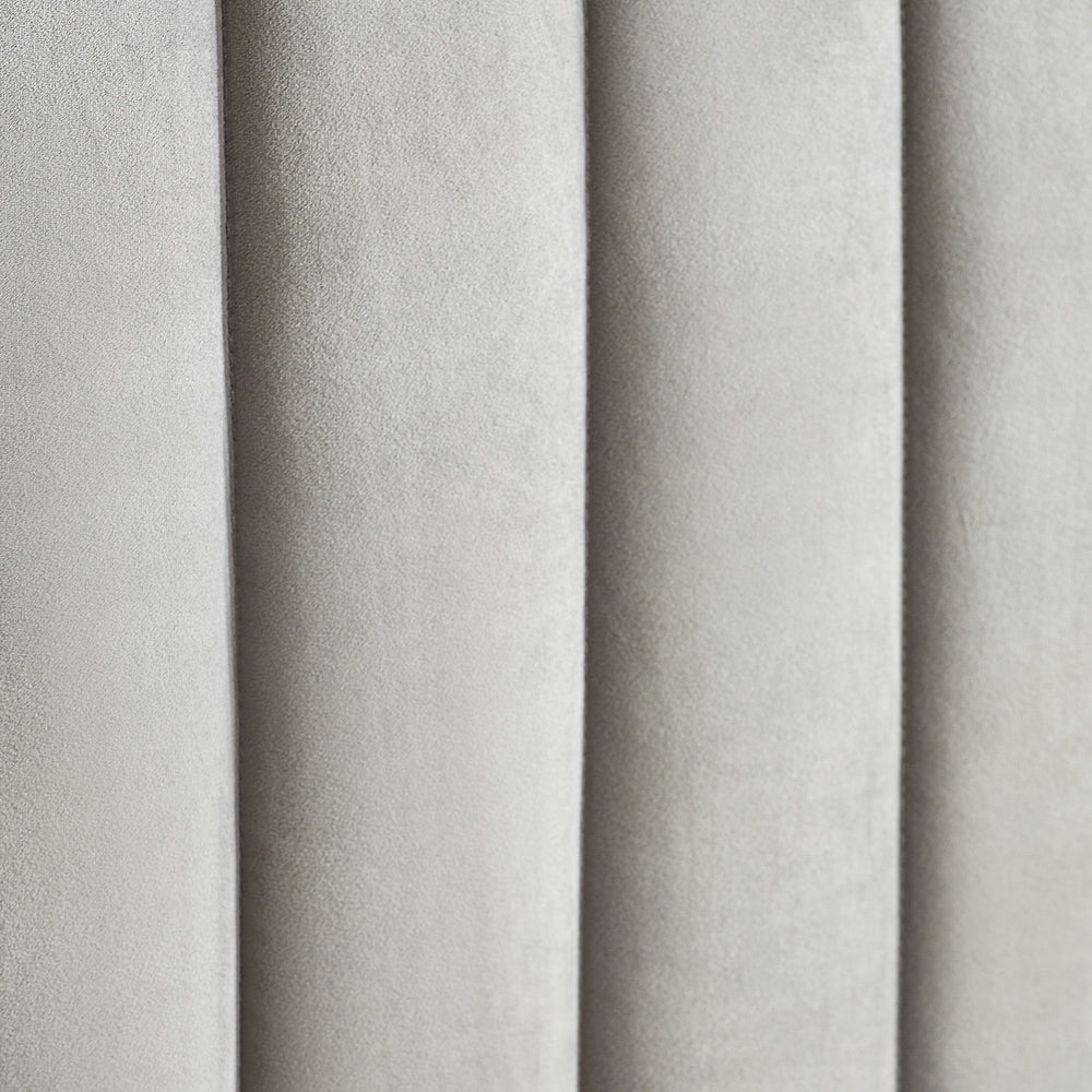 Clara Side Lift Ottoman Tv Bed - Light Grey / Double - CLA001