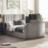 Clara Side Lift Ottoman Tv Bed - Light Grey / Double - CLA001