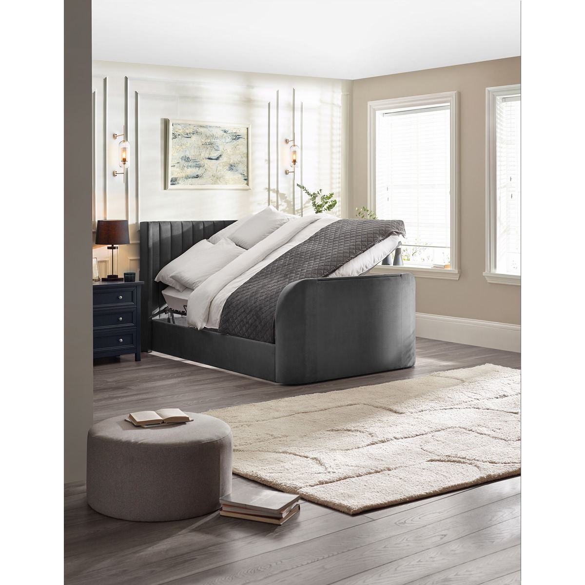 Clara Side Lift Ottoman TV Bed