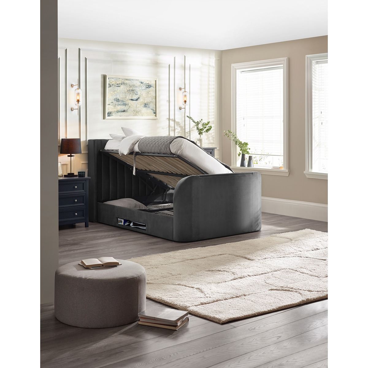 Clara Side Lift Ottoman TV Bed
