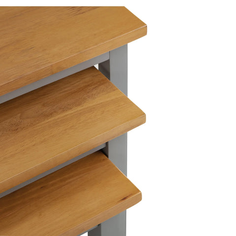 Cleo Nest Of Tables - Light Brown and Black - CLE106