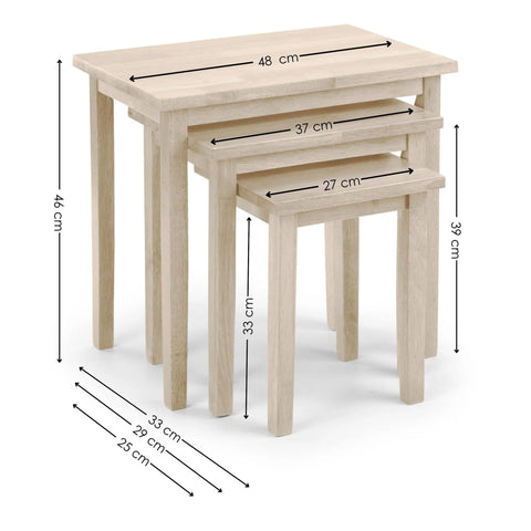 Cleo Nest Of Tables - Black - CLE102