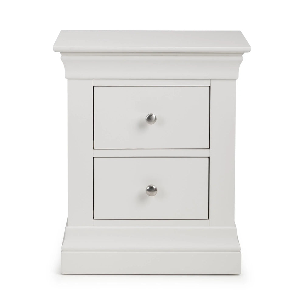Clermont Bedside - White - CLE201