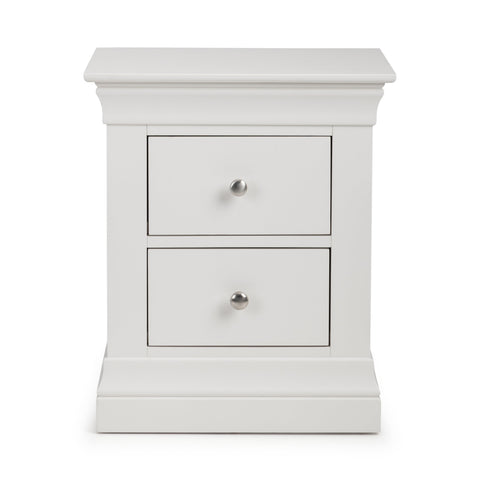 Clermont Bedside - White - CLE201