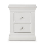 Clermont Bedside - White - CLE201