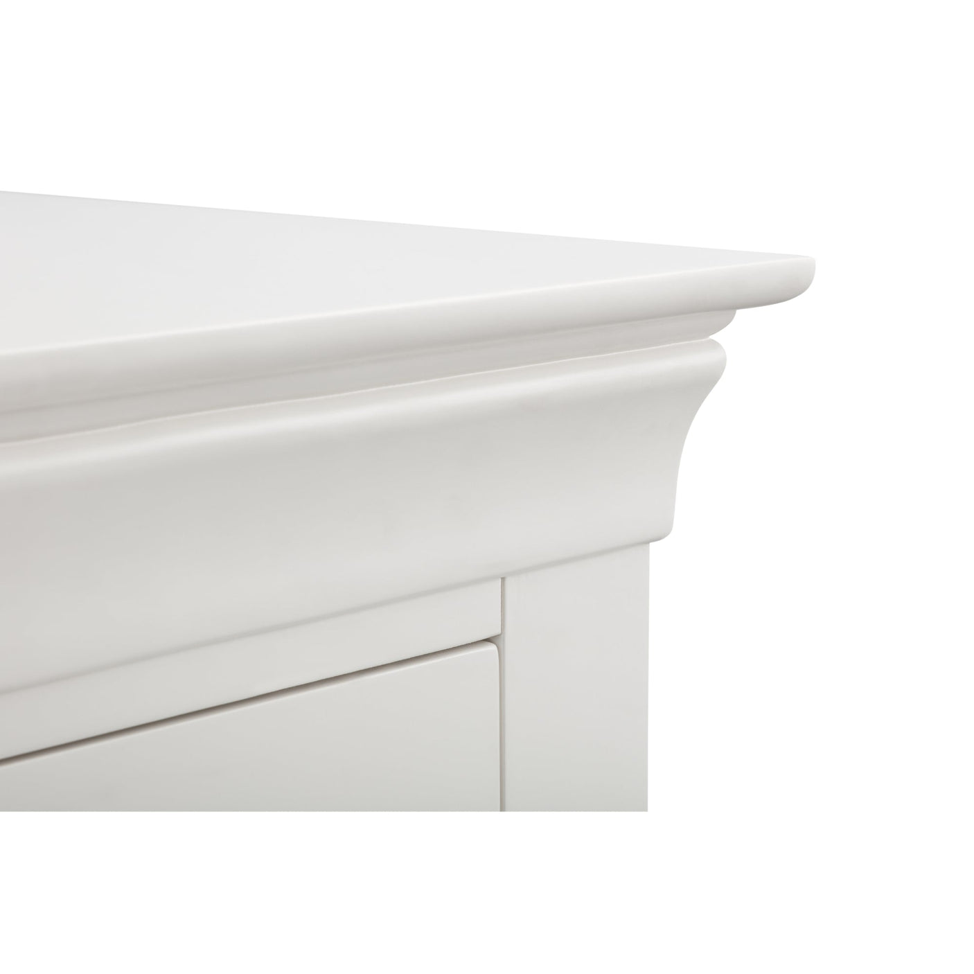 Clermont Bedside - White - CLE201