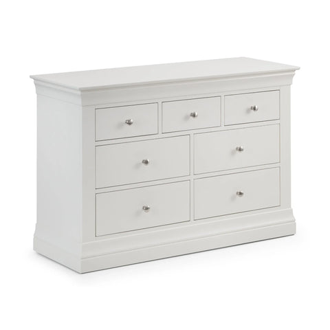 Clermont 4+3 Drawer Chest - Light Grey - CLE303