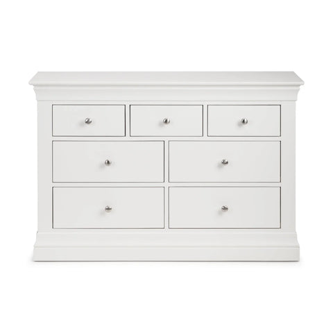 Clermont 4+3 Drawer Chest - White - CLE203