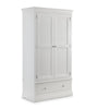 Clermont 2 Door 1 Drawer Wardrobe - Light Grey - CLE304
