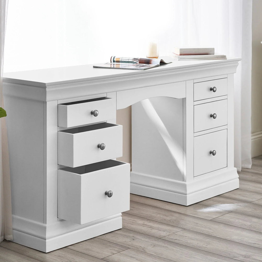 Clermont Dressing Table - White - CLE207