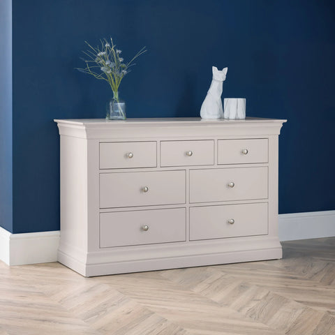 Clermont 4+3 Drawer Chest - White - CLE203