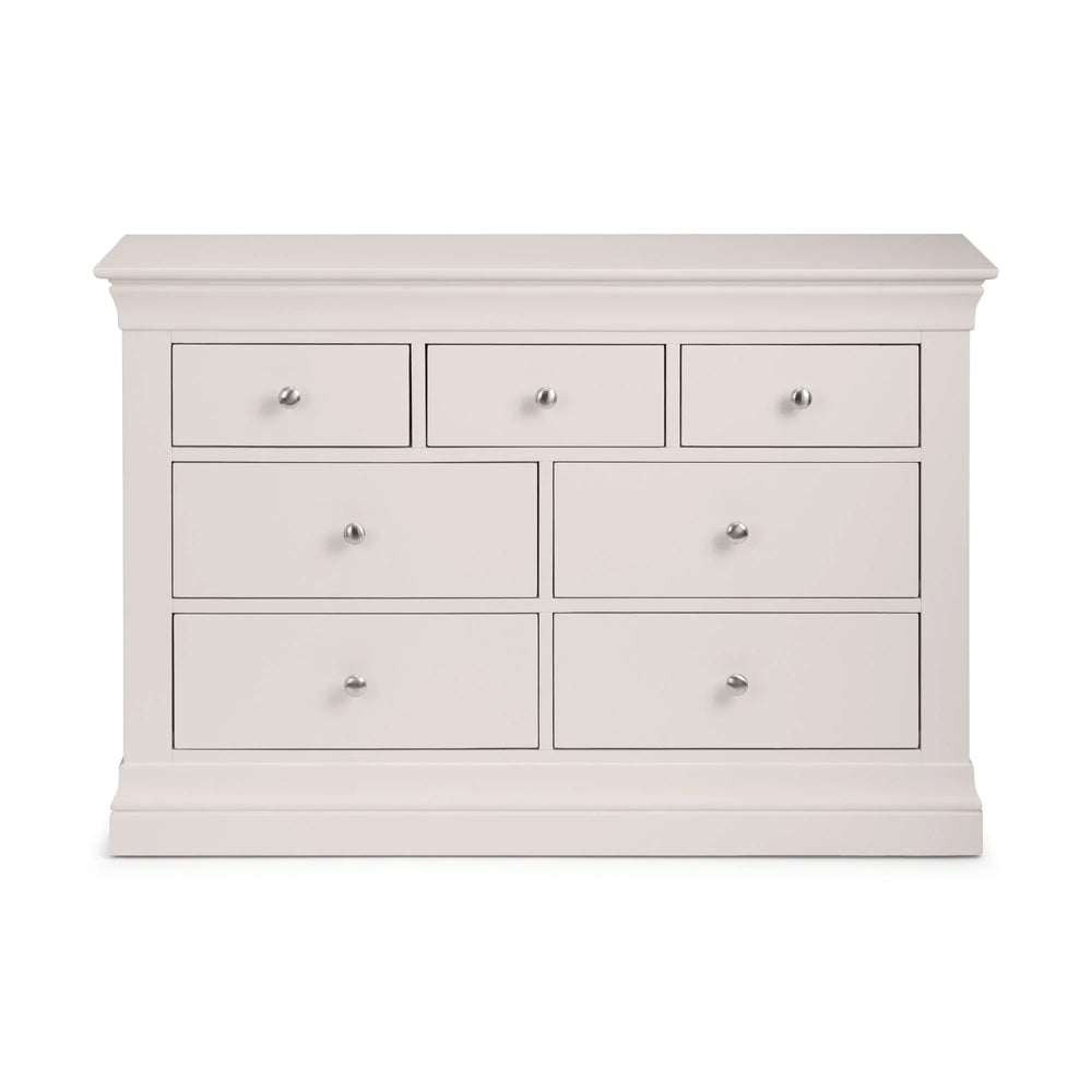 Clermont 4+3 Drawer Chest - White - CLE203