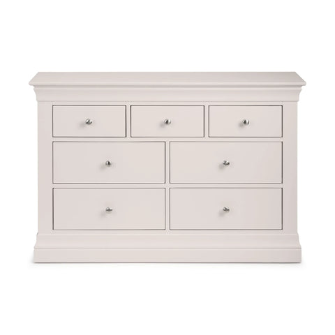 Clermont 4+3 Drawer Chest - White - CLE203