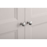 Clermont 2 Door 1 Drawer Wardrobe - White - CLE204