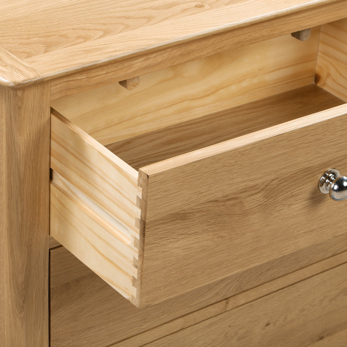 Cotswold 6 Drawer Wide Chest - Light Brown - COT103