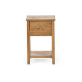 Coxmoor 1 Drawer Bedside - Light Brown - COX301