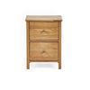 Coxmoor 2 Drawer Bedside - Light Brown - COX302