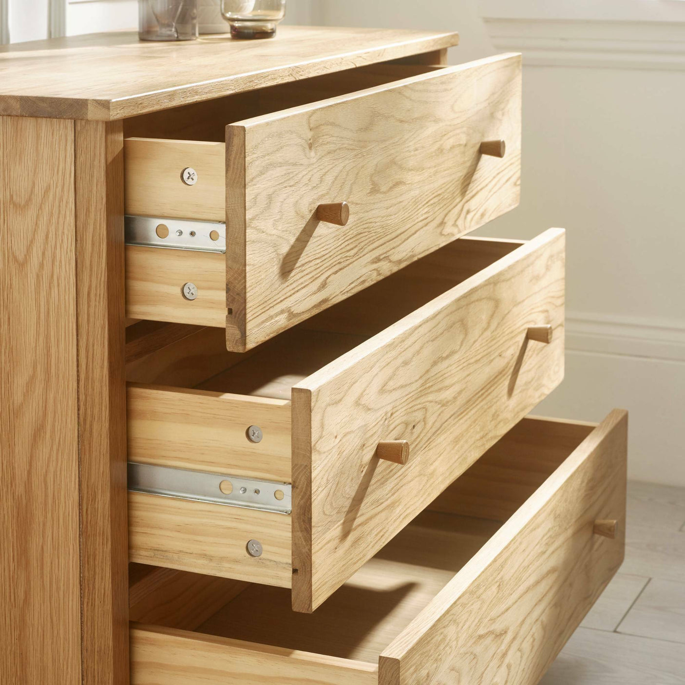 Coxmoor 3 Drawer Chest - Light Brown - COX303