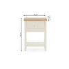 Coxmoor 1 Drawer Bedside - Light Brown - COX301