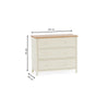 Coxmoor 3 Drawer Chest - Light Brown - COX303